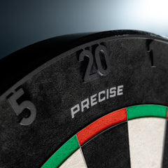 Precise 180 Endorphine Dartboard mit Zahlenring Graphite