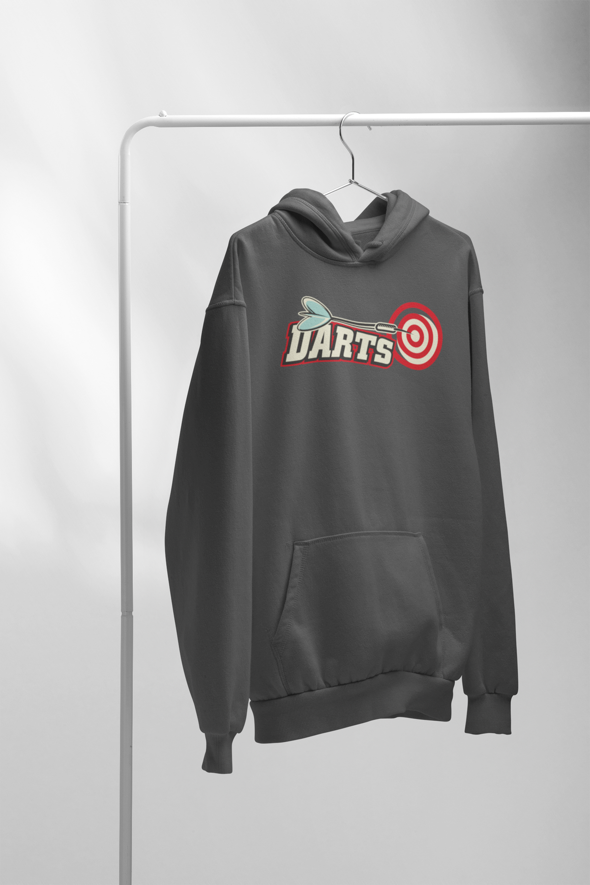 Retro Darts - Hoodie Anthracit M