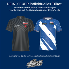 Darttrikot inklusive Design
